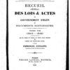 Recueil général des lois & actes du gouvernement d'Haïti