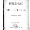 Puerto Rico y su historia : investigaciones críticas.