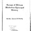 Scraps of African Methodist Episcopal history