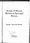 Scraps of African Methodist Episcopal history