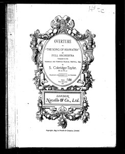 Overture to The song of Hiawatha [microform] : for full orchestra : op. 30, no. 3