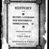 History of the Bethel Literary and Historical Association [microform]