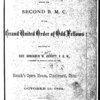 	Biennial oration before the Second B.M.C. of the Grand United Order of Odd Fellows