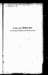 La nationalité et son influence quant á la jouissance & à l'exercice des droits [microform] examen de la loi no. 2 du Code civil d'Haïti et des chapitres I & II du titre II de la Constitution du 9 octobre 1889.