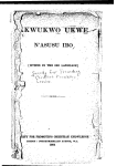 Akwukw̲o ukw̲e n'asusu Ibo
