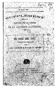 Une cause sans effet [microform] comédie en deux actes