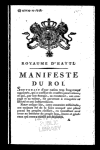 Manifeste du roi