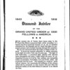 Diamond jubilee of the Grand United Order of Odd-Fellows in America [microform] and the Proceedings of the thirty-sixth annual meeting of the District Grand Lodge no. 26 .../recorded by Perry W. Dean; arranged and compiled by J. Solomon Gaines.