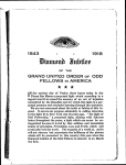 Diamond jubilee of the Grand United Order of Odd-Fellows in America [microform] and the Proceedings of the thirty-sixth annual meeting of the District Grand Lodge no. 26 .../recorded by Perry W. Dean; arranged and compiled by J. Solomon Gaines.