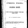 Cumming wrong, Colenso right : a reply to the Rev. Dr. Cumming's "Moses right, Colenso wrong"