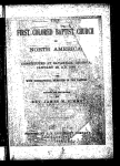 The first colored Baptist church in North America