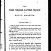 The first colored Baptist church in North America