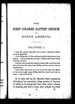 The first colored Baptist church in North America