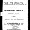 Life of Charles B.W. Gordon, pastor of the First Baptist Church, Petersburg, Virginia, and history of the church [microform]