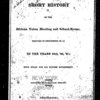 A Short history of the African Union Meeting and School-House, erected in Providence (R.I.) in the years 1819, '20, '21 [microform] : with rules for its future government : published by particular request.