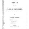 Hints on the care of children
