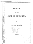 Hints on the care of children