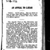 An appeal to Caesar 