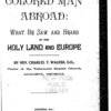A colored man abroad