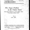 The Negro problem in the United States [microform] : with special reference to Mr. Dubois' book, "The souls of Black Folk"