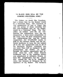 A Black man will be the coming universal king [microform] : proven by Biblical history