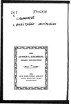 Charitable institutions in colored churches