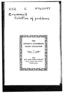 The solution of problems, the duty and destiny of man; the annual sermon at the Commencement of Wilberforce University, June 16, 1895.