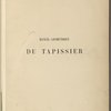 Manuel géométrique du tapissier...