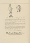 Advertisement for The United Cigar Stores.