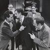 Paul Dooley, Andrew Duncan, Peter Bonerz Paul Benedict and Andrew Holland in the stage production The White House Murder Case