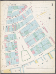 Manhattan, V. 1, Plate No. 1 [Map bounded by Beaver St., Willim St., East River, Broad St.]