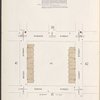 Manhattan, V. 1, Plate No. 43 [Map of Hudson River Railroad storage stores: basement, bounded by Hudson St., Laight St., Varick St., Beach St.]