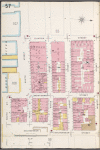 Manhattan, V. 1, Plate No. 57 [Map bounded by Clinton St., Monroe St., Gouverneur St., East River.]