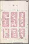 Manhattan, V. 1, Plate No. 58 [Map bounded by Clinton St., E. Broadway, Gouverneur St., Monroe St.]