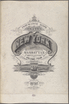 Insurance maps of the City of New York, Borough of Manhattan. Volume Four. Published by the Sanborn Map Company, 11 Broadway, New York, 1910.
