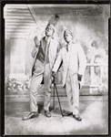 Two unidentified actors in the stage production Runnin' Wild.