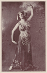 Maud Allan posing in costume
