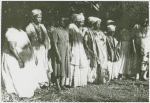 Candid portrait of seven priestesses
