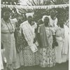 Candid portrait of six women, some priestesses