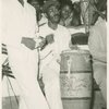 View of drummer and another musician