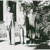 Candid portrait of three men and a boy