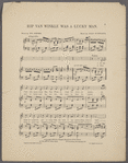 Rip Van Winkle was a lucky man