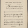 The sound of my sweetheart's name