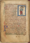 Apocalypse 10, text miniature and miniature: John, the angel