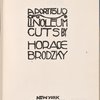 A portfolio of linoleum cuts