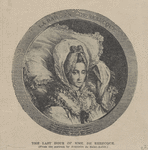 The last hour of Mme. De Rebecque. (From the portrait by Augustin de Saint-Aubin.)