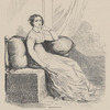 Mme. Récamier sur son divan dans le salon de l'Abbaye, d'après une aquarelle d'Eugène Lamy