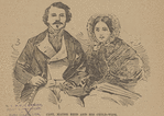 Capt. Mayne Reid and his child-wife.