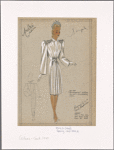 Shirtwaist" collar on soft dressmaker coat.