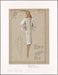Slim straight line coat.